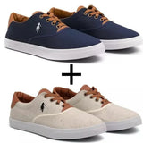 Creme/Marinho